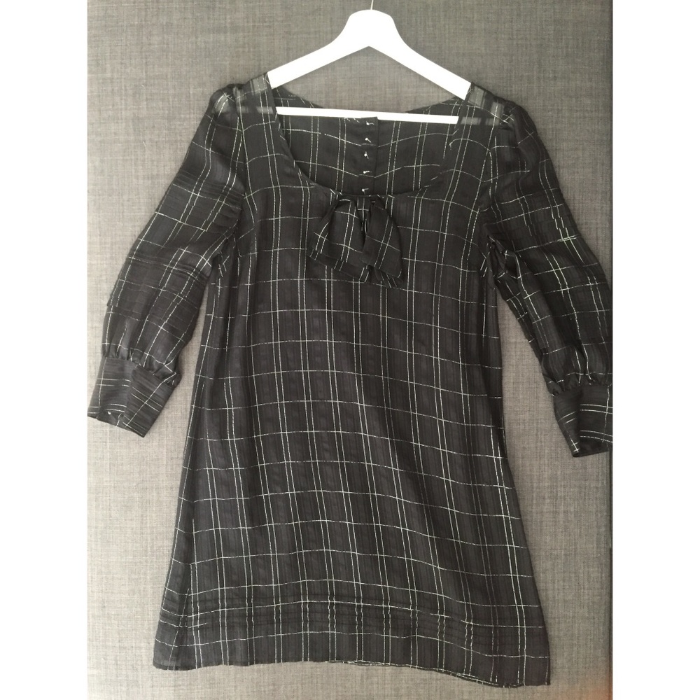 GUC JUICY COUTURE black & silver shift dress